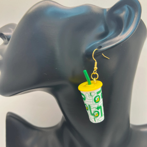 Subway Drink Earrings - Fast Food Earrings - Foodie Mini Brands Earrings - Picture 9 of 9